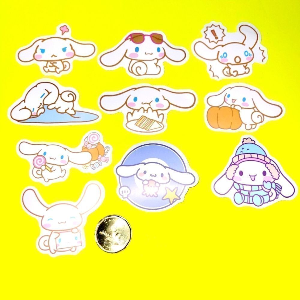 3/$10 10 pcs brand new waterproof Cinnamoroll stickers